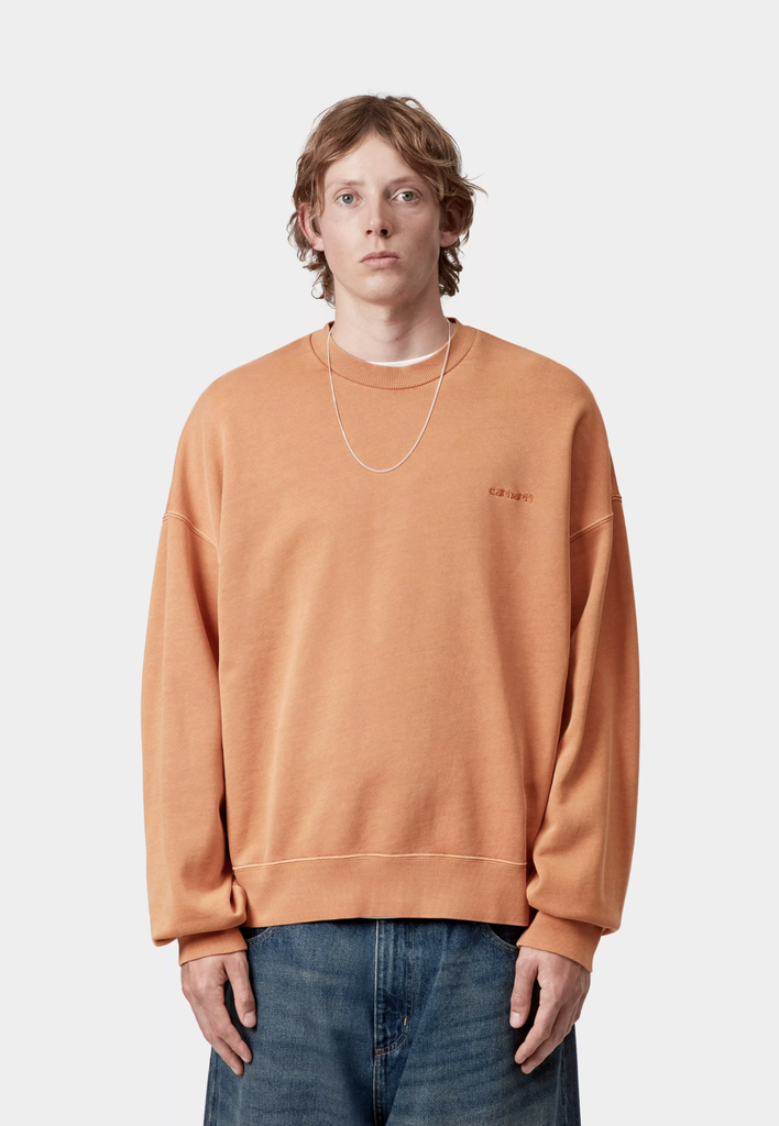 Sudadera Carhartt WIP Benton - Redheaven (Garment dyed)