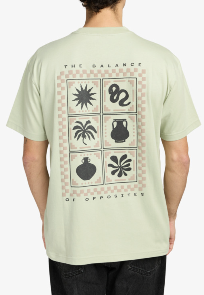Camiseta Rvca Mosaic Fragments - Light Olive