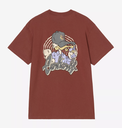 Camiseta Carhartt WIP Chedda - Dark Brick (Heavy stone wash)
