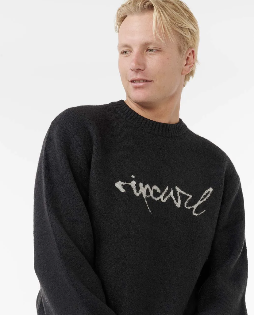 Sudadera Rip Curl Medina Script Crew Black