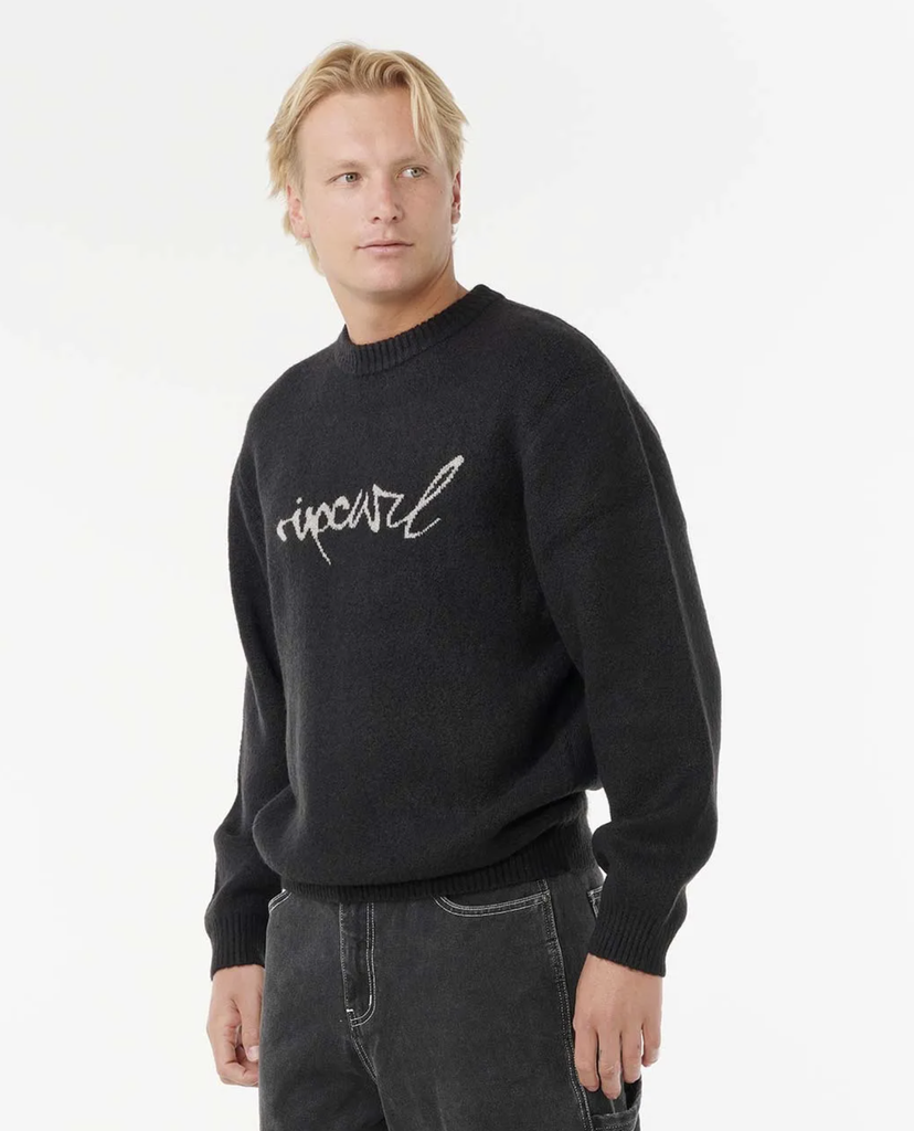Sudadera Rip Curl Medina Script Crew Black