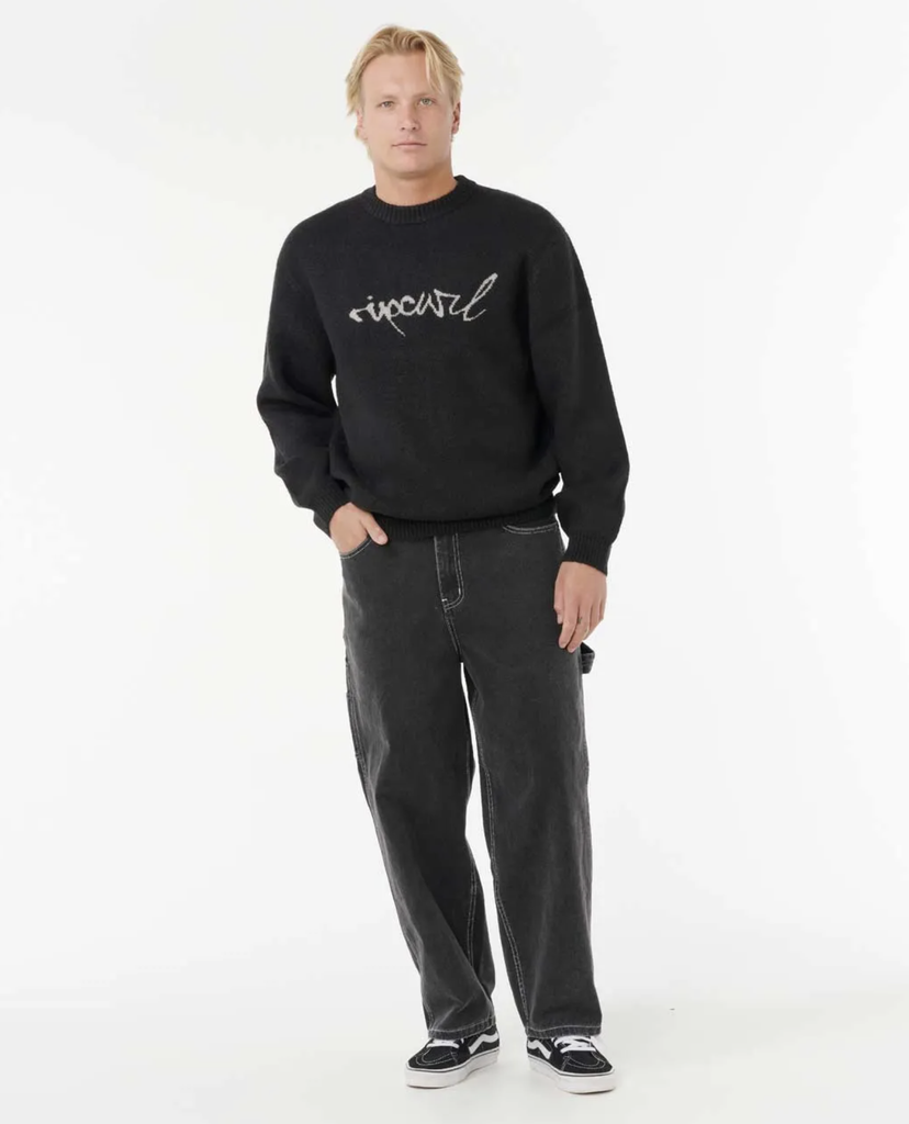 Sudadera Rip Curl Medina Script Crew Black
