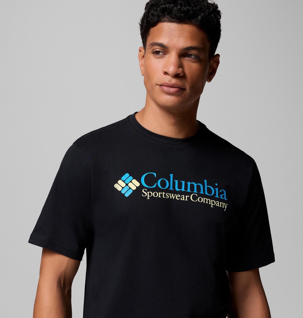 Camiseta Columbia CSC Basic Logo - Black/CSC Retro Logo