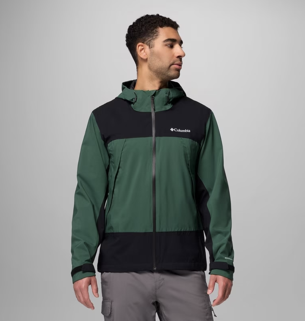 Chaqueta Columbia Boulder Falls - Rain Forest/Black