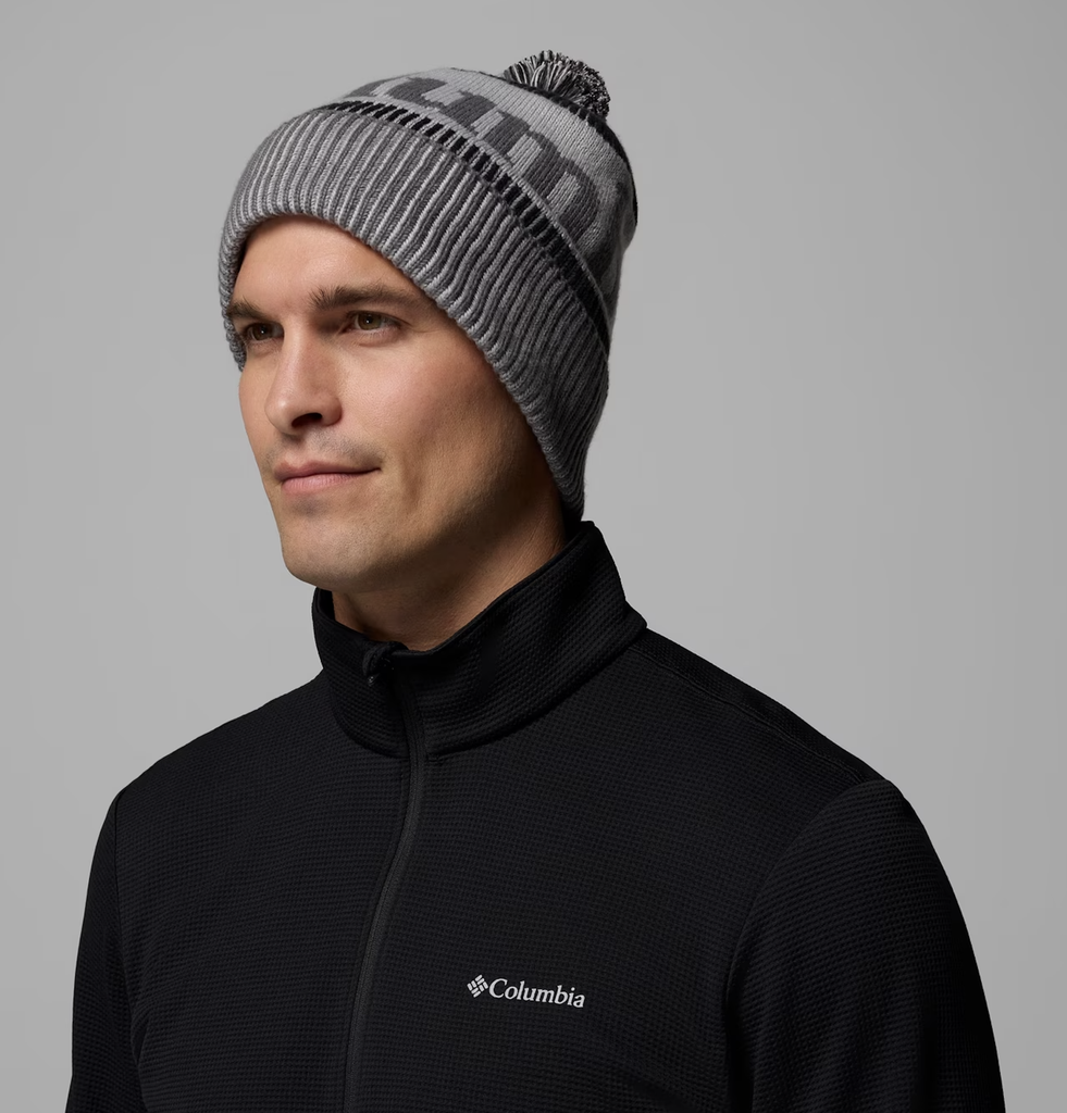 Gorro Columbia Polar Powder III - City Grey/Black/Columbia Grey