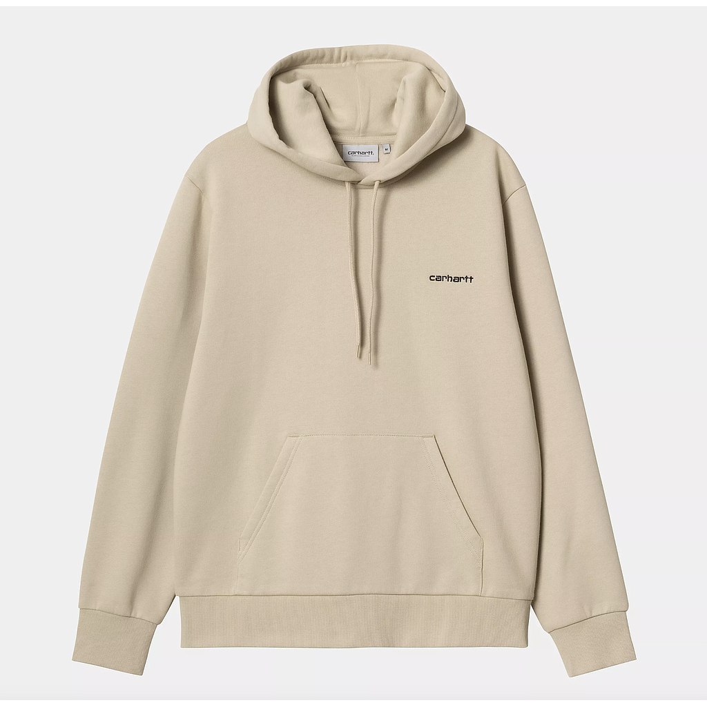 Sudadera Con Capucha Carhartt WIP Script Embroidery - Wall/Black