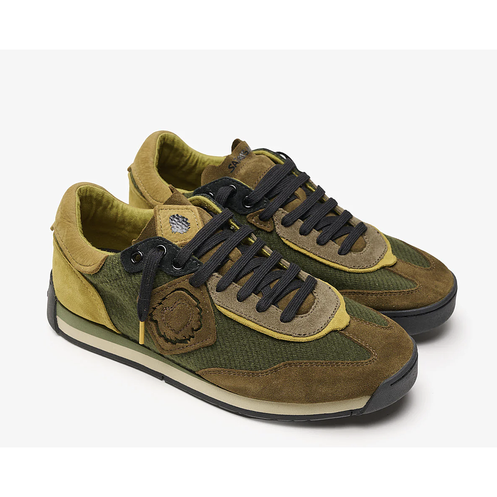 Zapatillas Satorisan Enso Twill Felt - Khaki Psychadelic