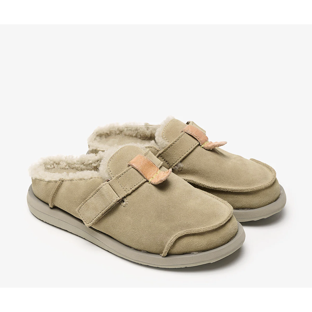 Zapatos Satorisan Uwabaki Clog Strap Suede - Driftwood