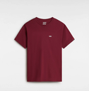 Camiseta Vans Left Chest Logo - Burgundy