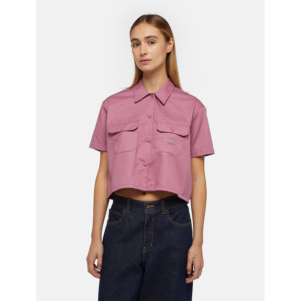 Camisa Dickies Cropped (Mujer) - Rosa