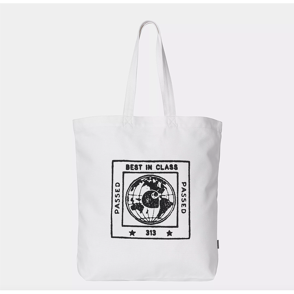 Bolso Tote Carhartt WIP Stamp - White/Black