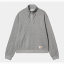 Polar Carhartt WIP Luther Half Zip - Misty Grey Heather