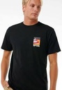 Camiseta Rip Curl Surf Revival Lined Up - Black