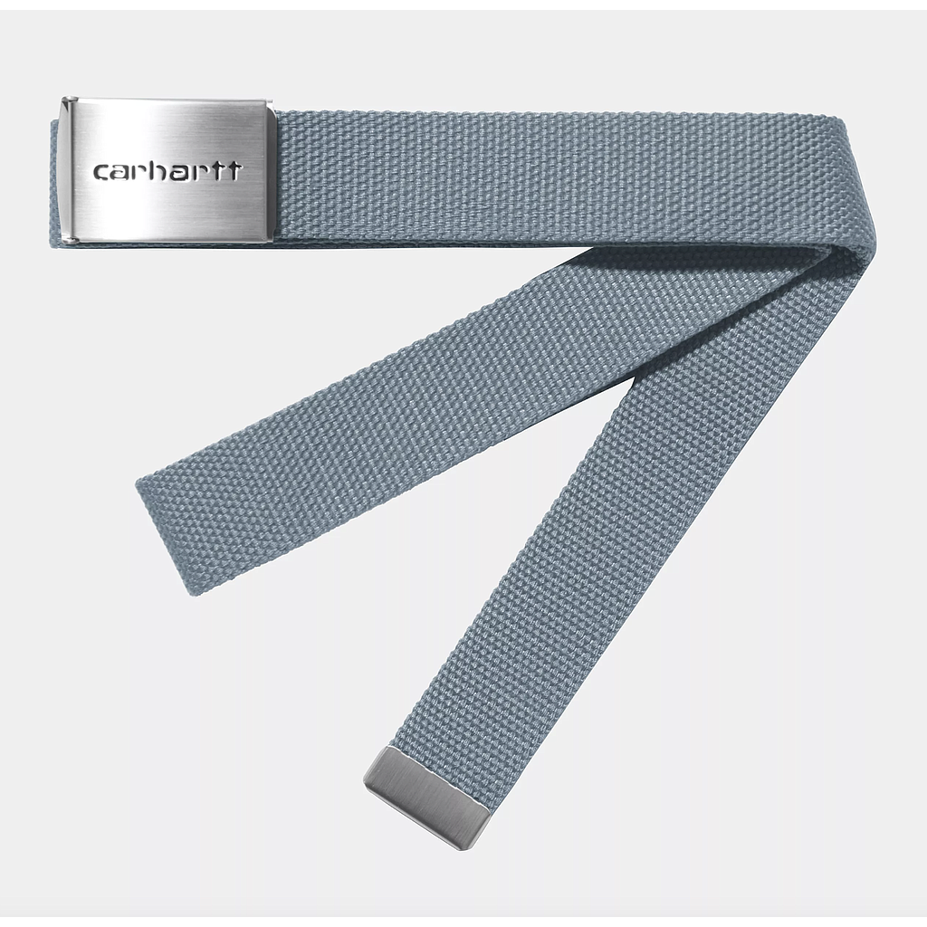 Cinturón Carhartt WIP Clip Belt Chrome - Frosted Blue