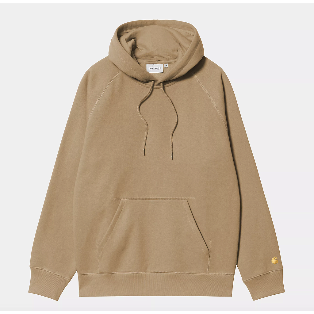Sudadera con Capucha Carhartt WIP Chase - Peanut/Gold
