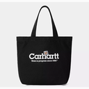 Bolso Carhartt Wip Canvas Graphic Tote - Label Script Print/Black