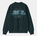 Sudadera Carhartt WIP Greatest Flicks - Deep Lagoon