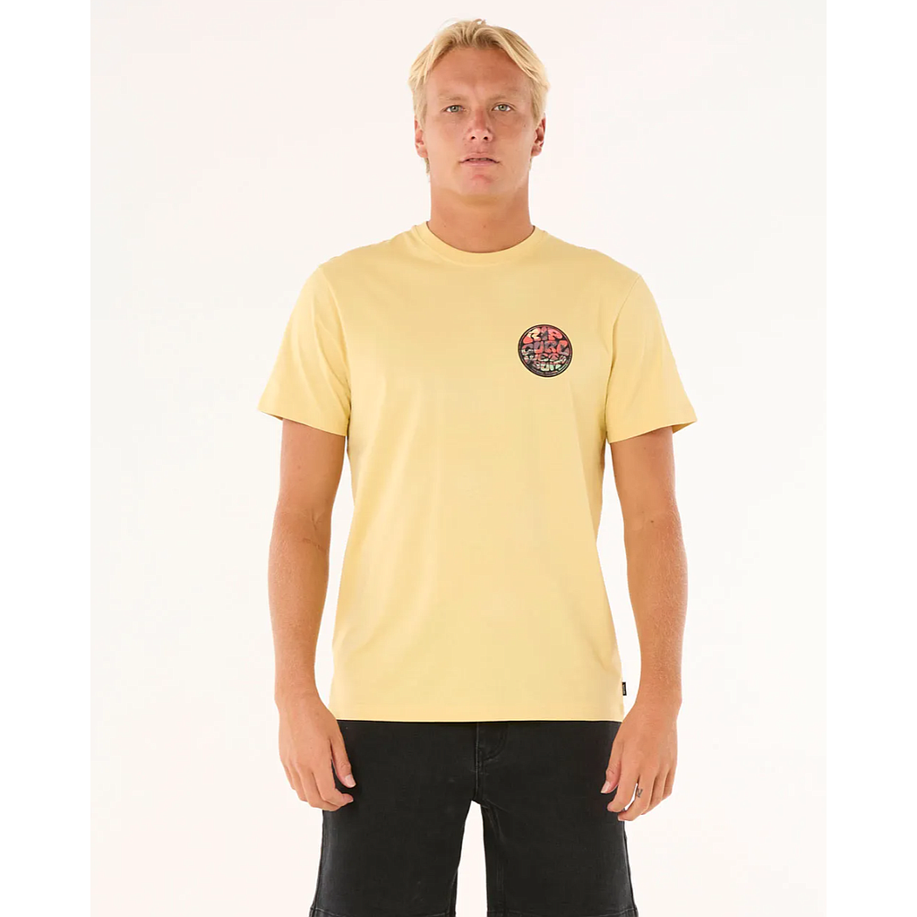 Camiseta Rip Curl Wettie Passage Icon - Straw