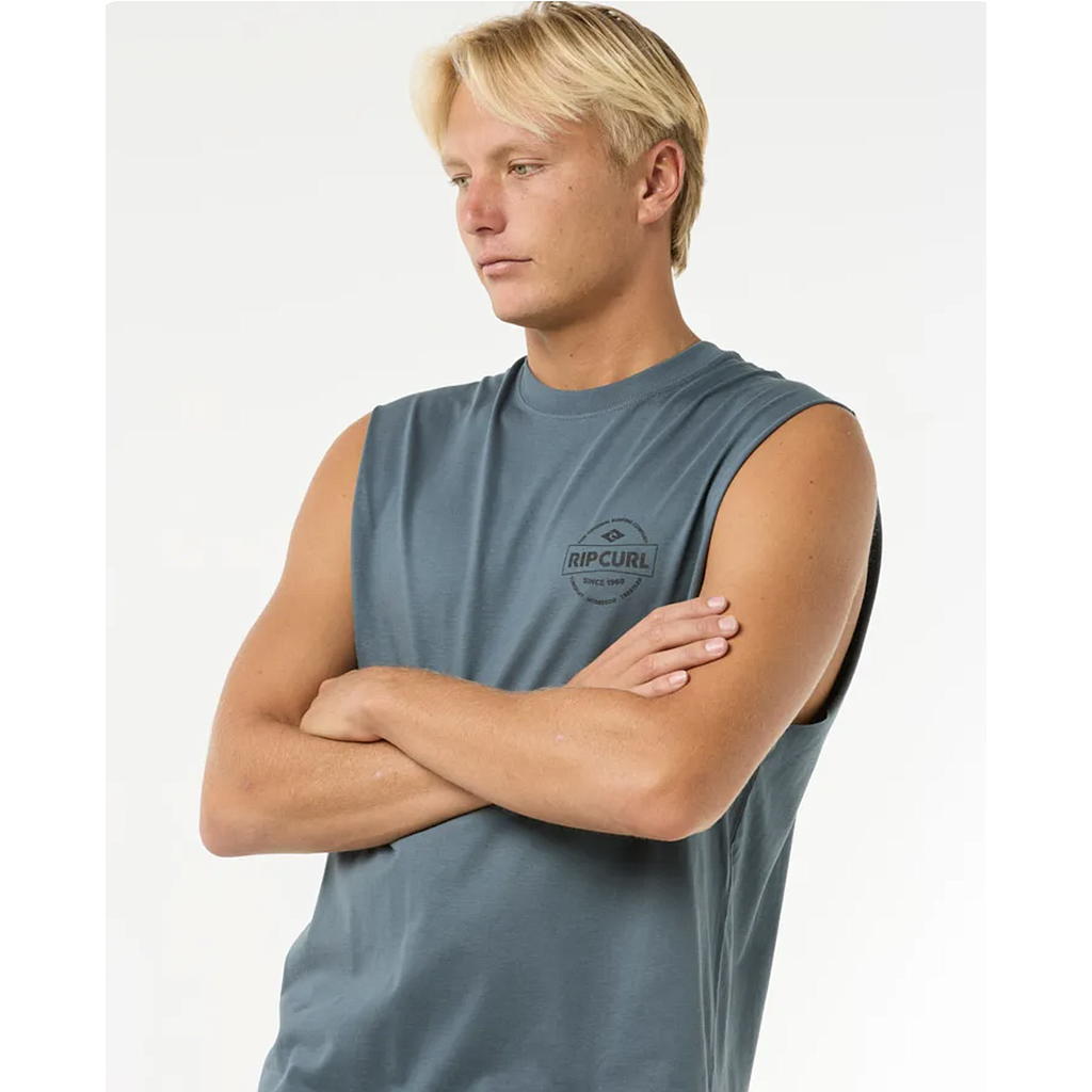 Camiseta Sin Mangas Rip Curl Stapler - Pine Night