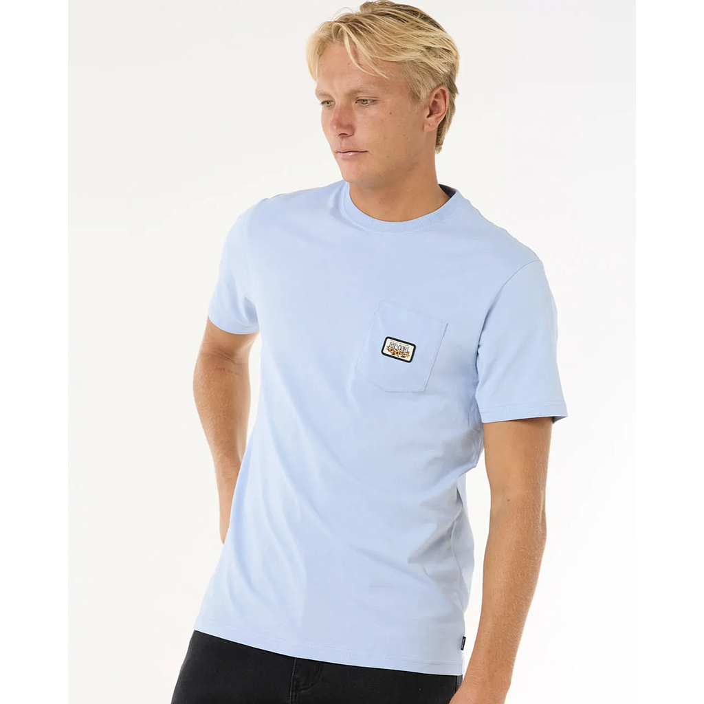 Camiseta Rip Curl Surf Paradise Badge Update - Ice Blue