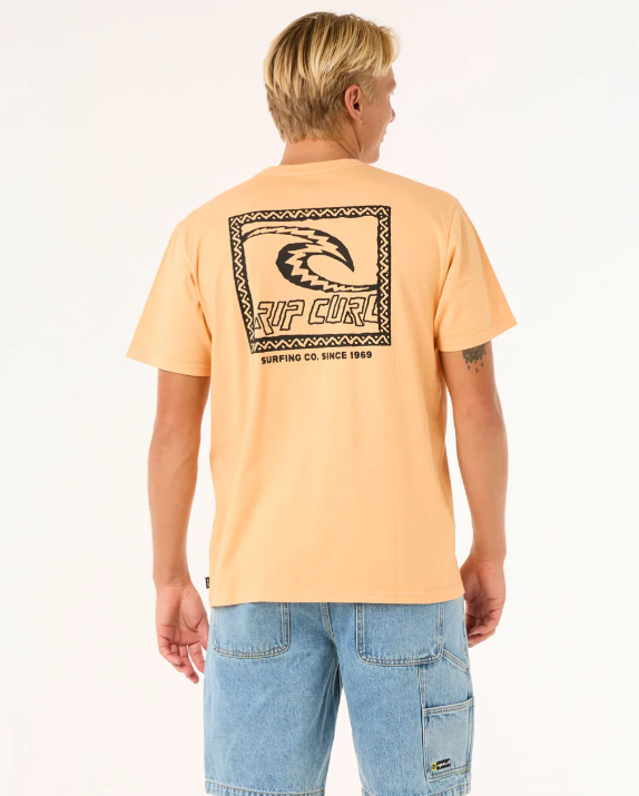 Camiseta Rip Curl Raw Energy Trad - Mandarin Zest