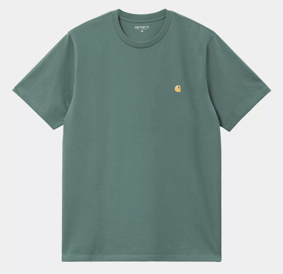 Camiseta Carhartt WIP Chase - Silver Pine/Gold