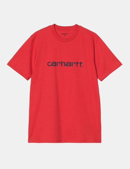 Camiseta Carhartt WIP Script - Cherry/Space