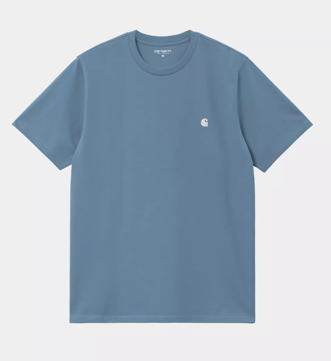 Camiseta Carhartt WIP Madison - Icy Water/White