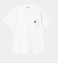 Camiseta Carhartt WIP Pocket Heart - White/Black