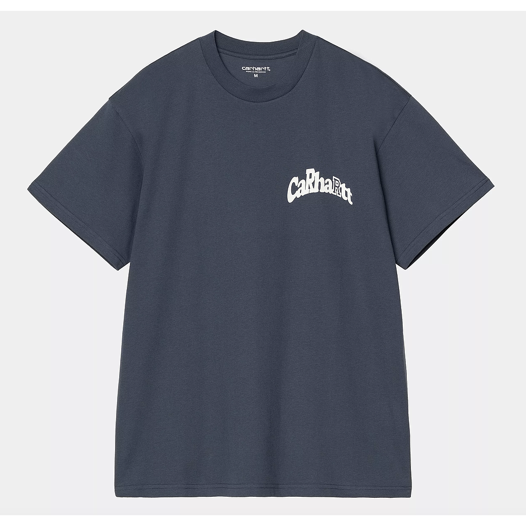 Camiseta Carhartt WIP Logo - Dusky Blue