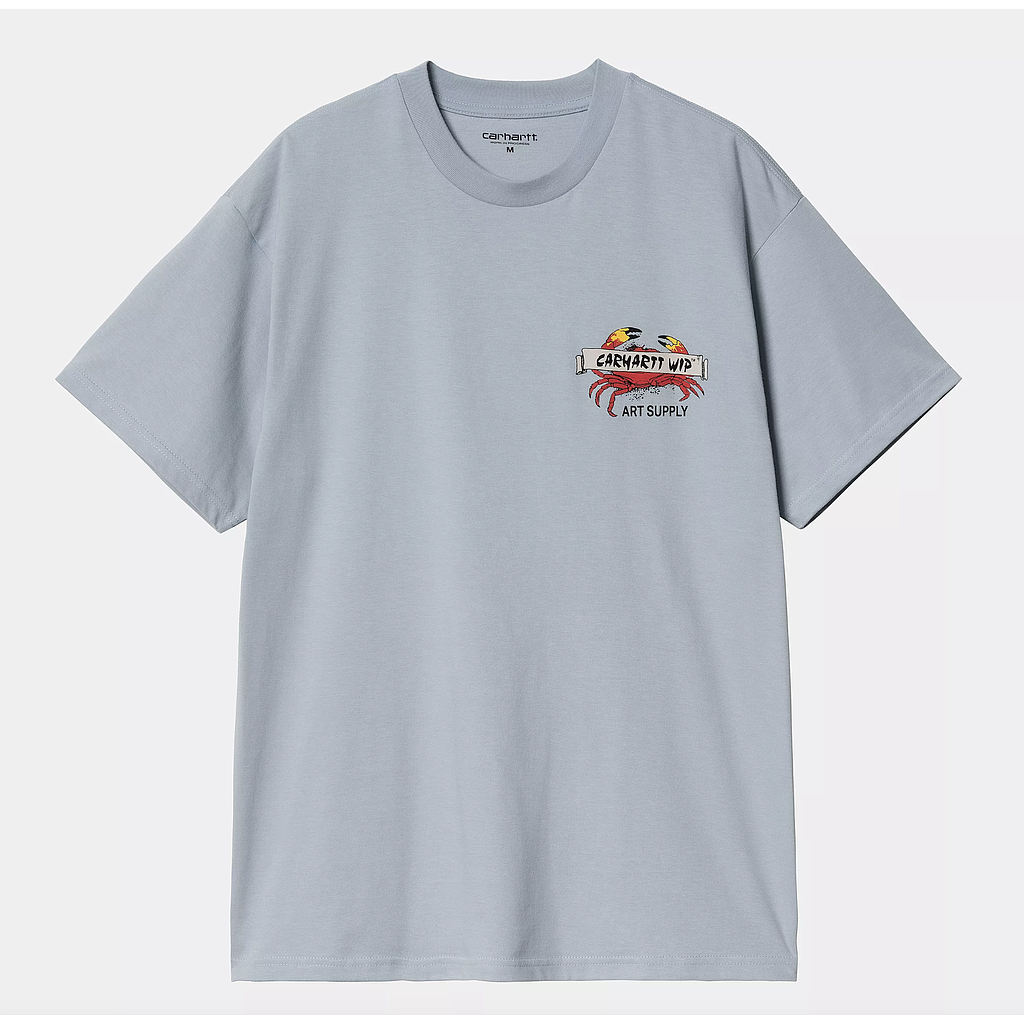 Camiseta Carhartt WIP Crab Paint - Frosted Blue