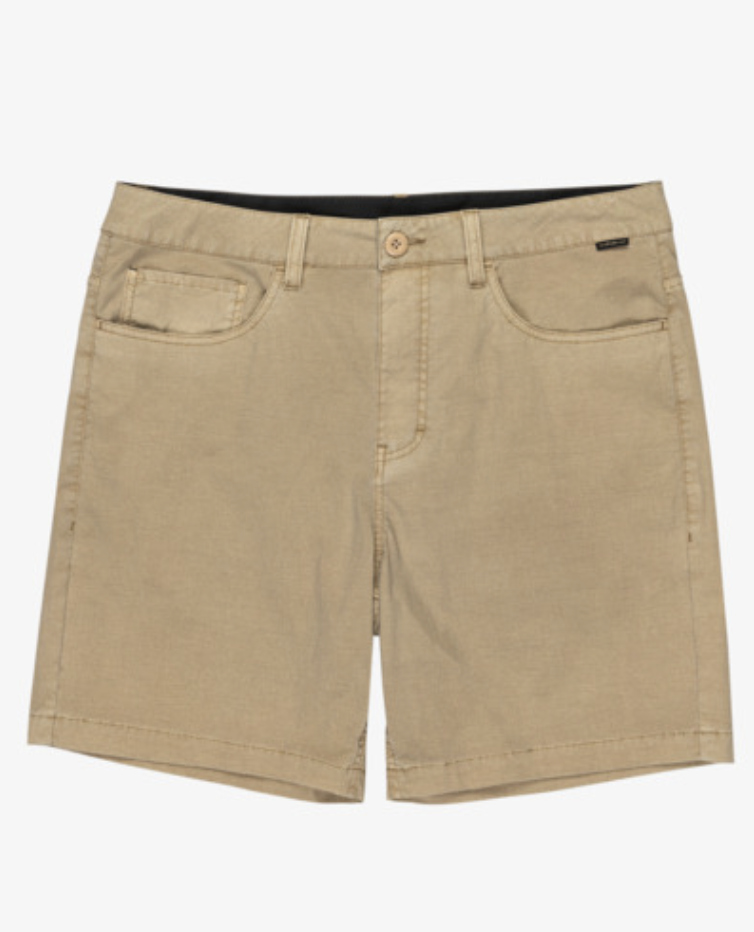 Pantalón Corto Híbrido Quiksilver Nelson Surfwash 18" - Khaki (Cjz0)