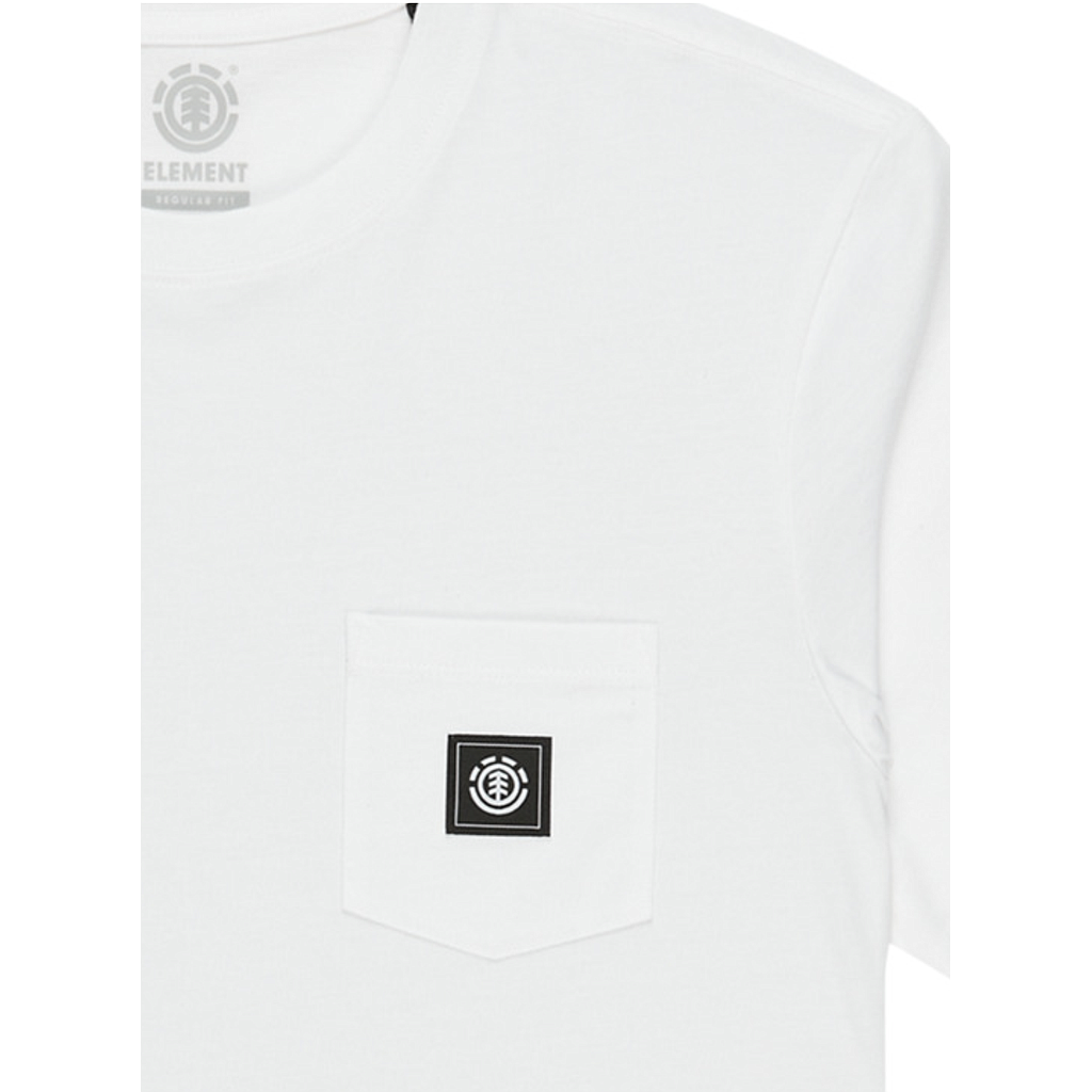 Camiseta Element Icon Label Pocket - White (Otw)