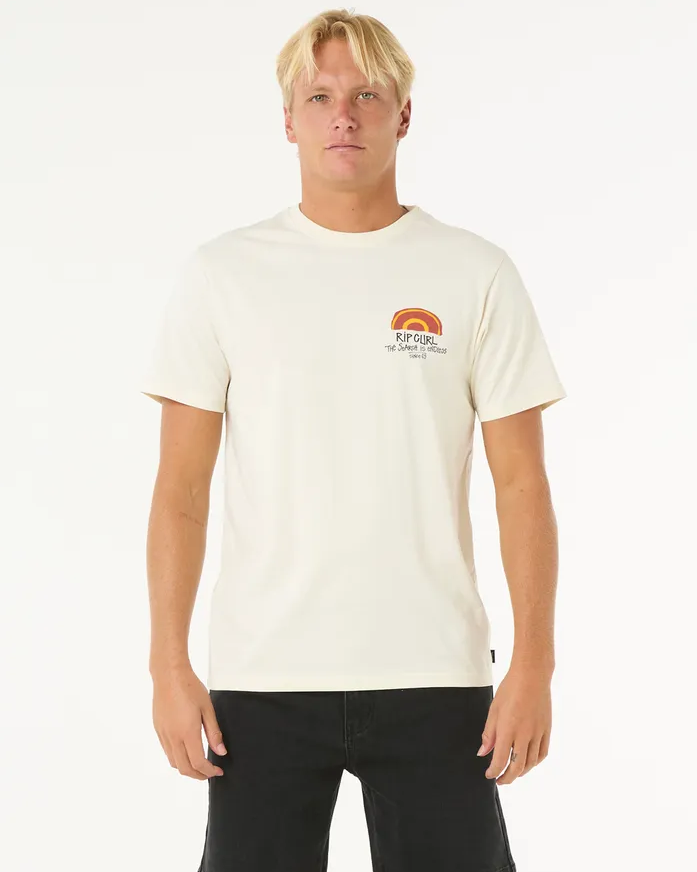 Camiseta Rip Curl Keep On Trucking - Bone