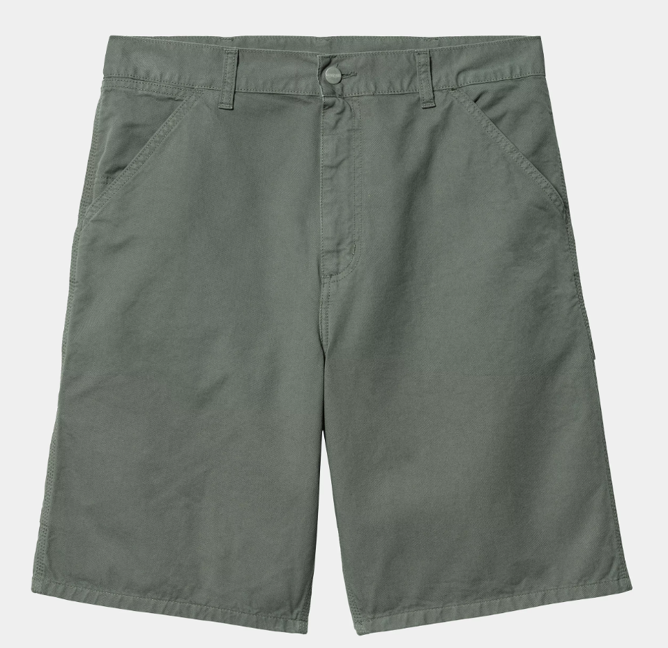 Pantalón Corto Carhartt WIP Single Knee - Park (Garment Dyed)