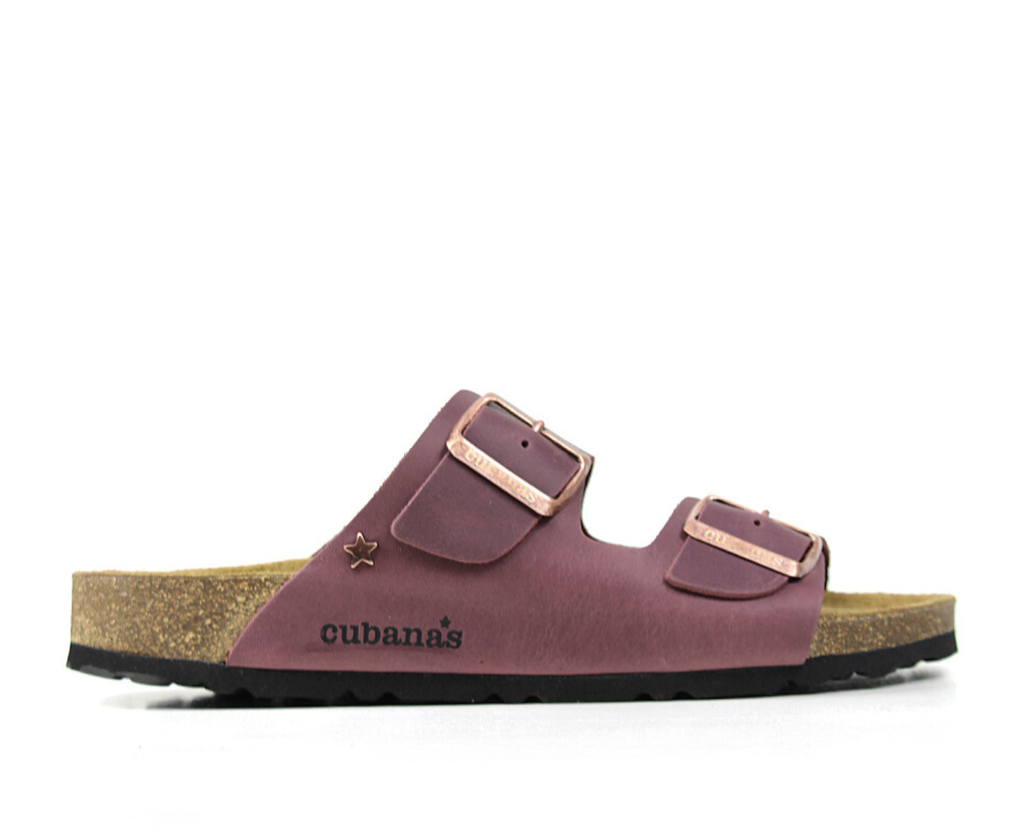 Sandalias Cubanas Comporta Amalia 100 -  Bordeaux