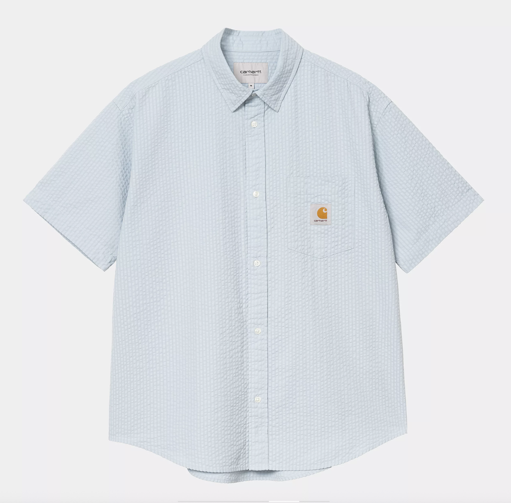 Camisa Carhartt WIP Toland - Toland Stripe/Blue Fog
