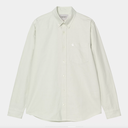 Camisa Carhartt WIP L/S C-Logo - Pale Olive/White