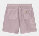 Pantalón Corto Carhartt WIP Walter Single Knee - Pink Fog (garment dyed)