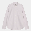 Camisa Carhartt WIP L/S C-Logo - Pink Fog/White