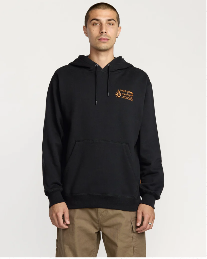 Sudadera Con Capucha Volcom Workwear - Black