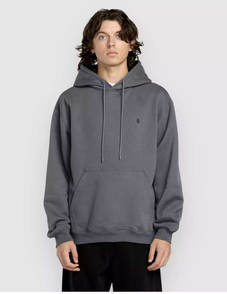 Sudadera Con Capucha Volcom Single Stone - Asphalt Black