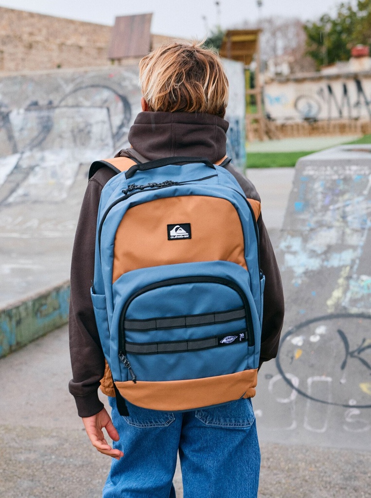 Mochila Quiksilver Schoolie 3.0 - Almond/China Blue (cmd0)