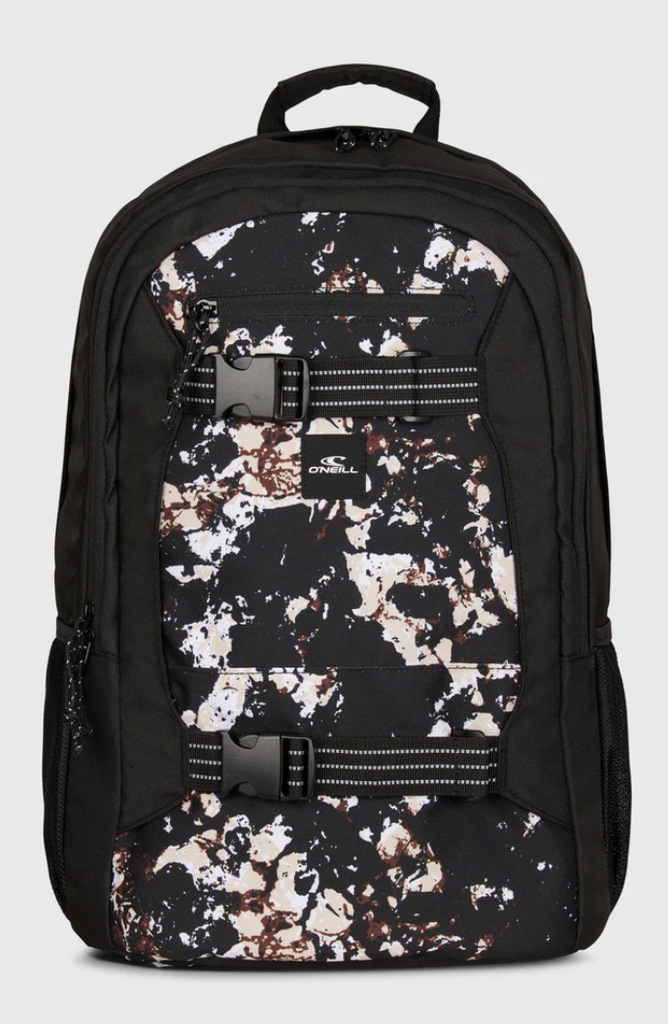 Mochila O'Neill Boarder Backpack - Black/Beige Quarry