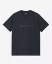 Camiseta Carhartt WIP Script - Deep Night/Palisander