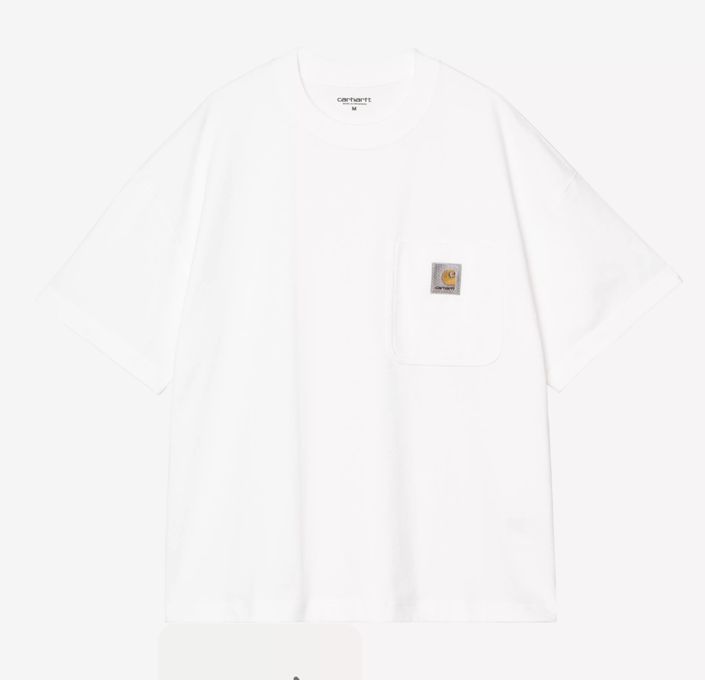 Camiseta Carhartt WIP Work Pocket - White