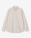 Camisa Carhartt WIP L/S  Cassel - Cassel Stripe, Peanut/White