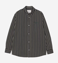 Camisa Carhartt WIP L/S Palance - Palance Stripe/Black