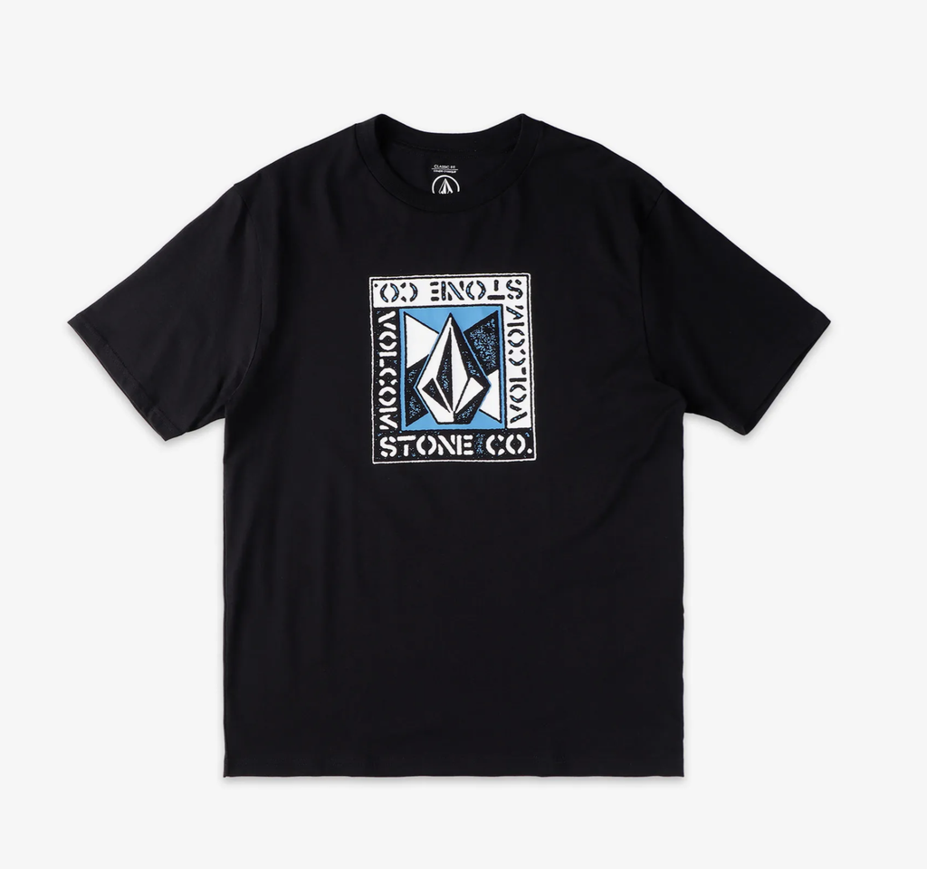 Camiseta Volcom Angle Iron - Black