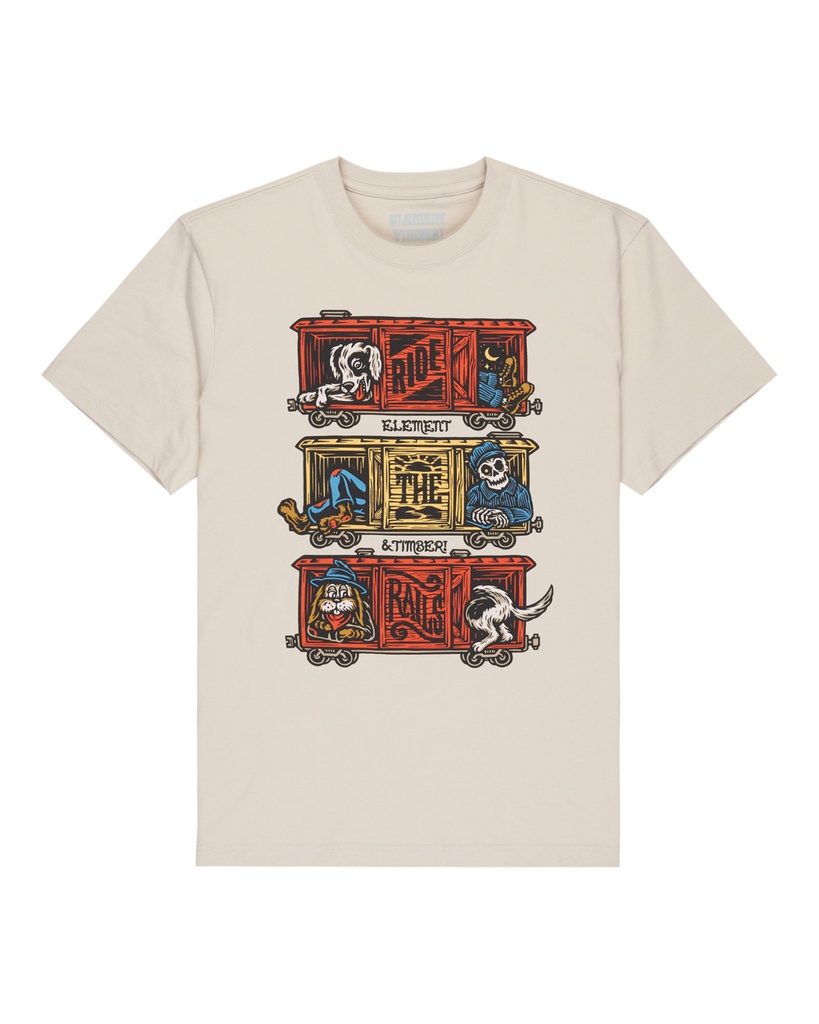 Camiseta Element Timber Boxcar - Oat Milk (Teg0)